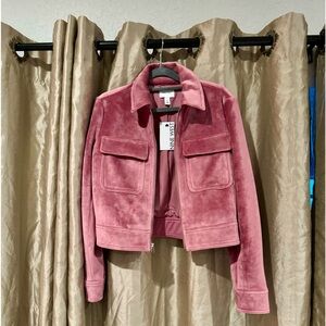 Nine West Suede Mauve Pink Jacket NWT